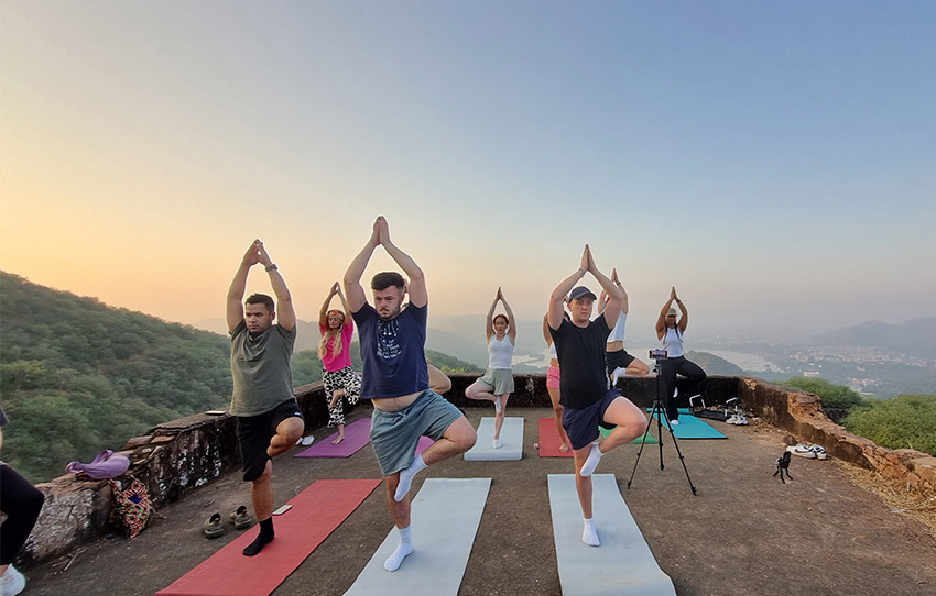 yoga-with-hiking-in-the-forest